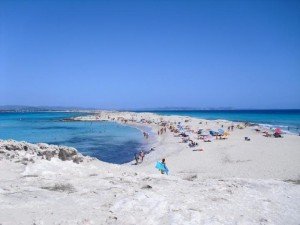 La spiaggia di Illetes.