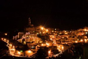Matera durante il periodo natalizio