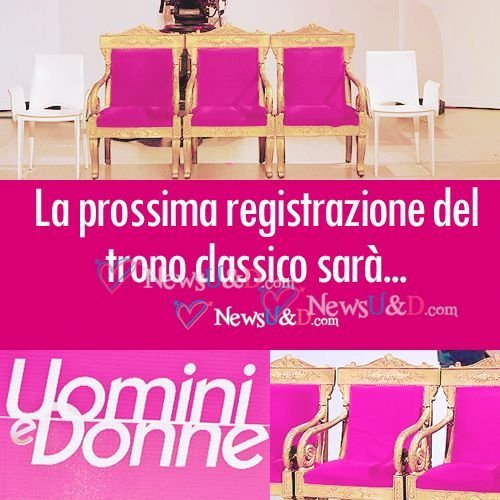 prossima registrazione trono classico