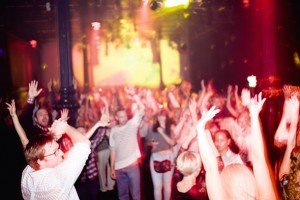 A scene from a sober club in Sweden.